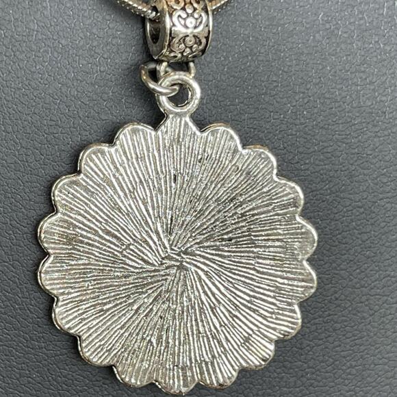 Shotgun Shell 12 Gauge Pendant With Blue Crystal Accent Artisan Made & Crafted - Picture 4 of 5